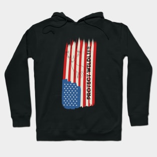 Protect Wildlife USA Flag T-Shirt Hoodie